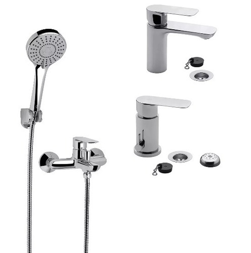 Set Griferia Fv Coty Ducha Exterior Bidet Lavatorio