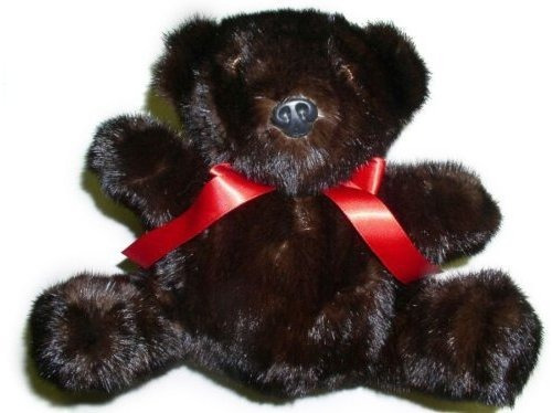 Mahogany Mink Fur Teddy Bear 04yq4