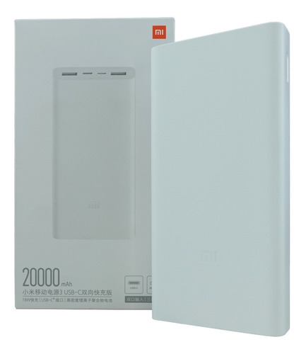 Mi Power Bank 3 Xiaomi Carga Rápida De 20000mah