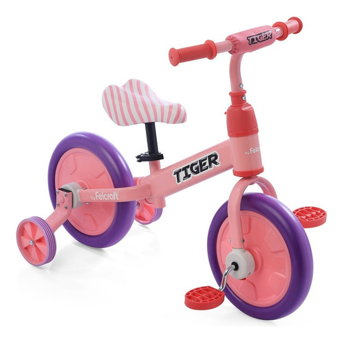 Imagen 1 de 10 de Bicicleta Camicleta Balanceo Triciclo R12 Reforzado Rueditas