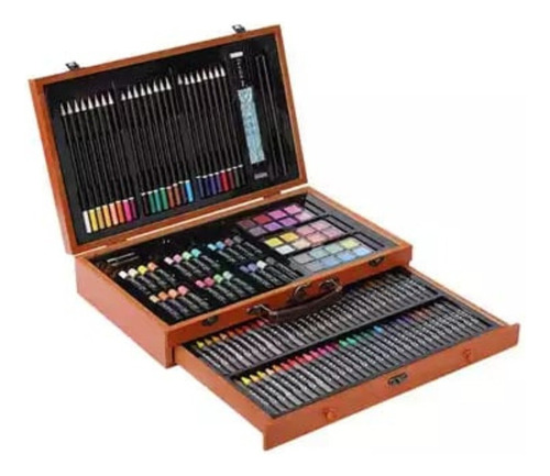 Maleta De Arte Profesional Set 143 Pcs Kit Lapices Pinturas