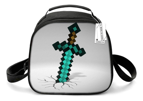 Niño Mochila Escuela Lonchera Termicas Minecraft 