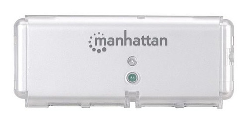 Hub Usb Manhattan 160599 V2.0 4 Puertos Mini Plata