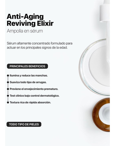 Suero Facial Antiedad Lacabine Reviving Elixir Skin 30 Ml