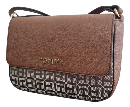 Crossbody Tommy Hilfiger Para Dama, Café