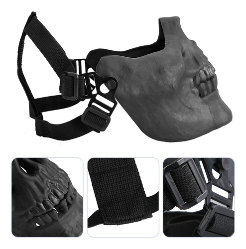 Máscara Táctica De Media Cara, Calavera, Tpu, Militar