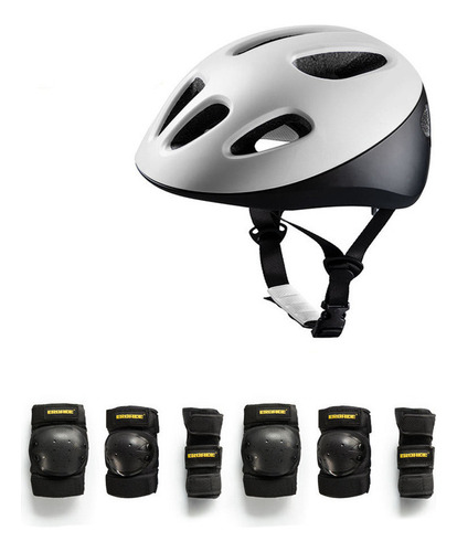 . Casco Para Montar En Bicicleta, Rodilleras, Coderas,