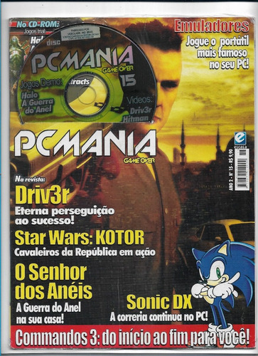 Revista Game Over Pc Mania N 15 Com Cd S1 (Usado)