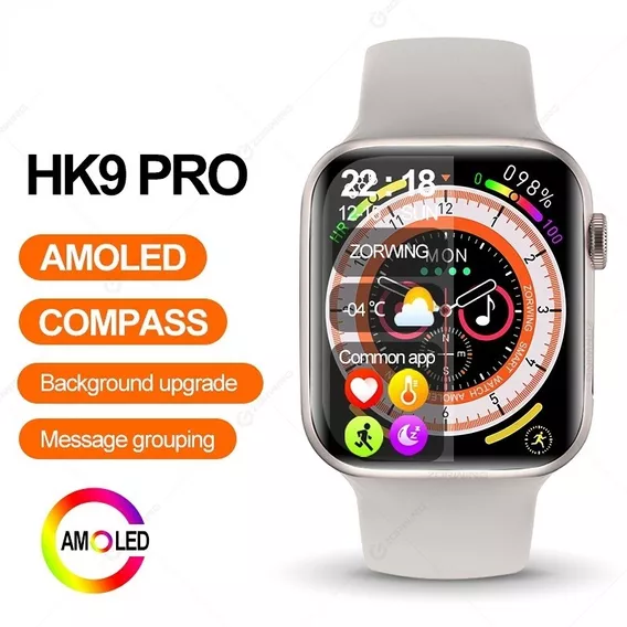 Reloj Inteligente Hk9 Pro Amoled Serie 8 Compass Sport [u]