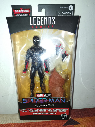 Figura Marvel Legends Spiderman Black Suit No Way Home