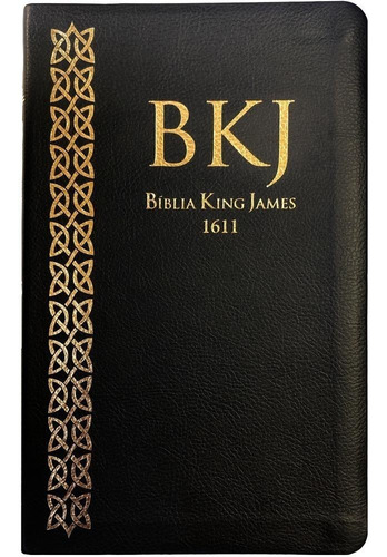 Bíblia Slim King James Fiel 1611 Ultra Fina Slim Preta