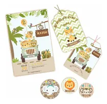 Comprar Kit Imprimible Animalito Selva Jungla Safari Cumple Candy 