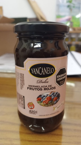 Mermelada De Frutos Rojos Yancanelo 420gr X 1 U Sin Tacc