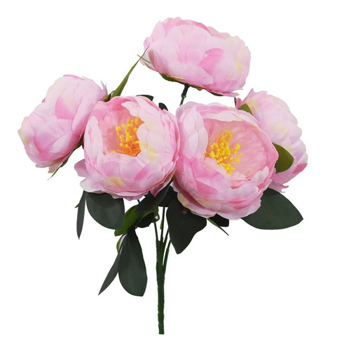 Ramo De Peonias Flores Artificiales Pack 1 Pz