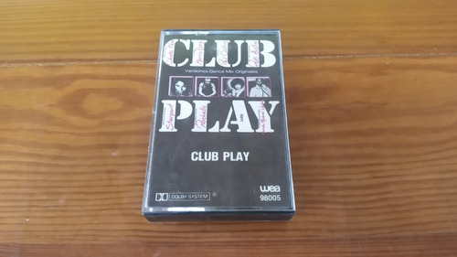 Club Play  Versiones Dance Mix Originales  Casette Nuevo 