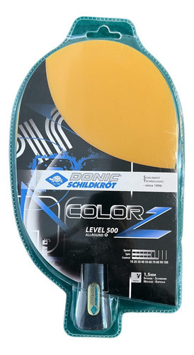 Paleta Ping Pong Donic Color Z 500 Tissus Color Amarillo