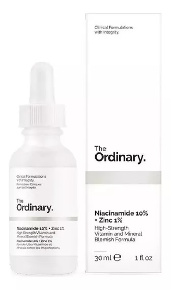 The Ordinary — Niacinamida 10% + zinc 1% — 30 ml — E. Tiempo de aplicación inmediata para todo tipo de piel: día/noche