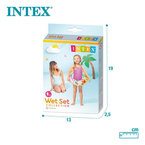 Intex Salvavidas De Anillo Inflable Infantil Circular De Divertidos Animales 51 Cm | 56205