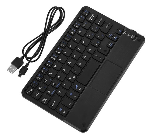 Ashata Mini Teclado Inalámbrico Bluetooth Ultradelgado, Con