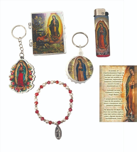 Paquete De 50 Recuerdos Virgen De Guadalupe Combinados 