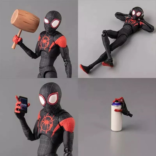 Marvel Spiderman Miles Morales, Movible, Mano A Mano