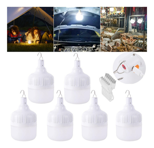 Holofotes Portáteis Para Casa Led Com Gancho Usb Recarregáve