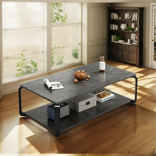 Mesa Rectangular Doble Nivel Marmolada