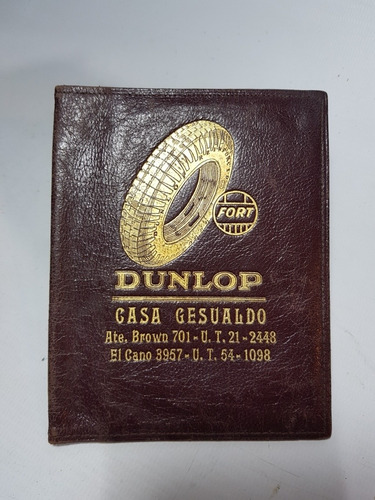 Dunlop Automóvil Antiguo Porta Documento Publicida Mag 56003