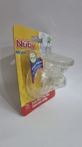 Nuby Tetina Mamila De Tetero Boca Ancha Flujo Rapido 2und