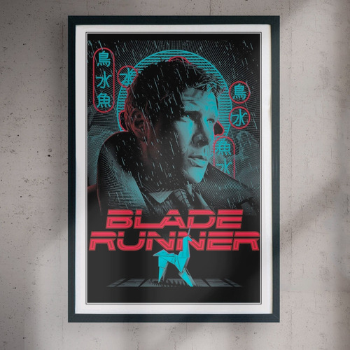 Cuadro 60x40 Peliculas - Blade Runner - Poster Retro Vintage