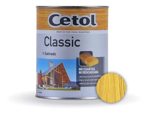 Cetol Classic Satinado Protector  Madera X4lt +1pincel 10