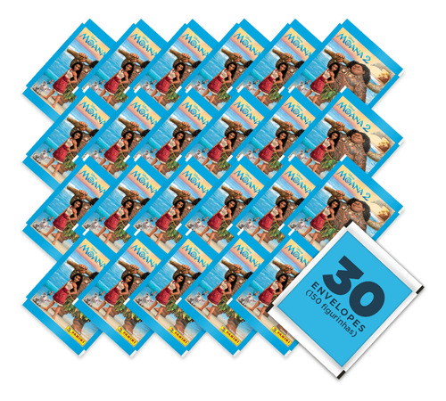Moana 2: Com 150 Figurinhas (30 Envelopes) Oficial Disney