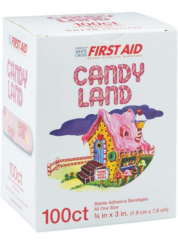 Candy Land Vendajes - Primeros Auxilios - 100 Por Paquete