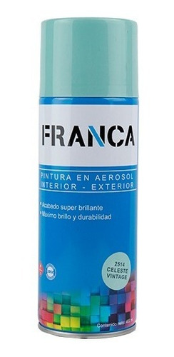 Pintura En Spray Aerosol Celeste Vintage 400 Ml