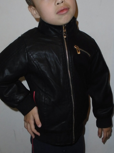 jaqueta infantil couro ecologico