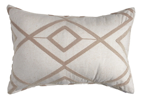 Funda De Almohada Std Voga Perla Beige Bordado Vianney
