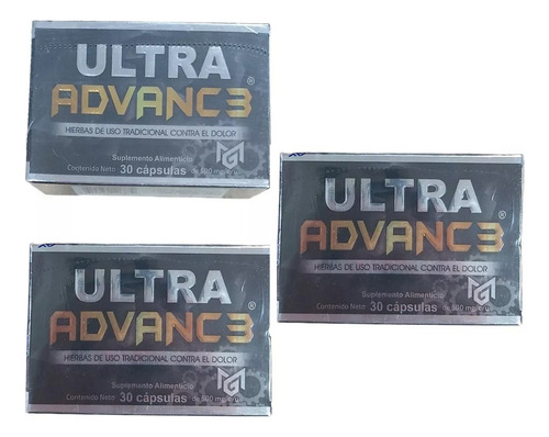 Ultra Advanc3 Con Magnesio 30 Caps 500 Mg C/u Pack De 3 Sabor N/a