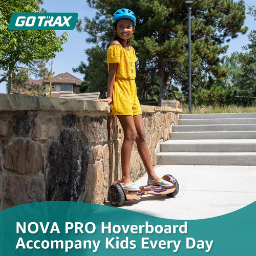 Gotrax Nova Pro Hoverboard Con Neumáticos Led 6.5 Offroad, A
