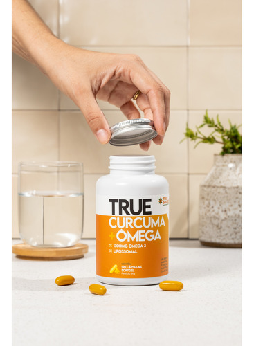 True Cúrcuma (95%) + Ômega 3 (1300mg) True Source - Original