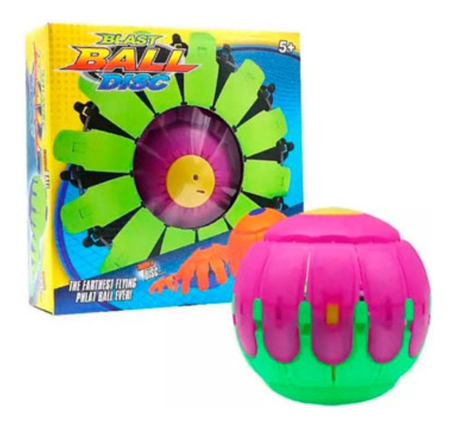Esfera Bola Voladora Frisbee Juguete Niños Disco Color Morado/verde