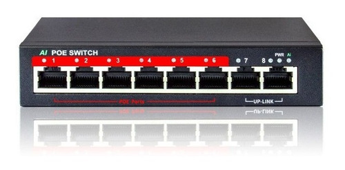 Switch Poe Ai (6+2) Ieee802.3at/af 48vdc 90w (poe108d)