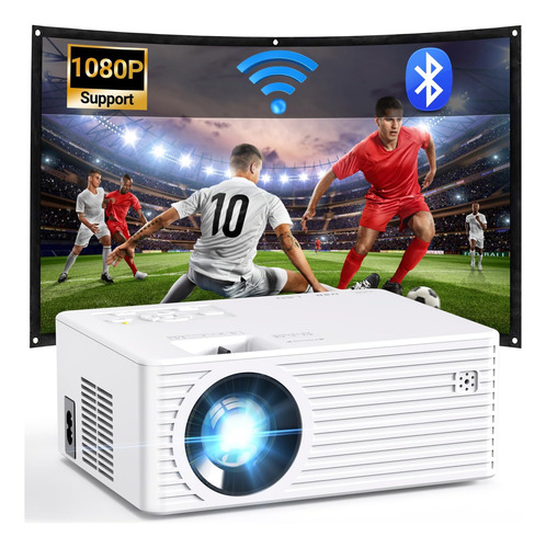 Mini Proyector Con 5g Wifi Y Bluetooth, Proyector Al Aire De