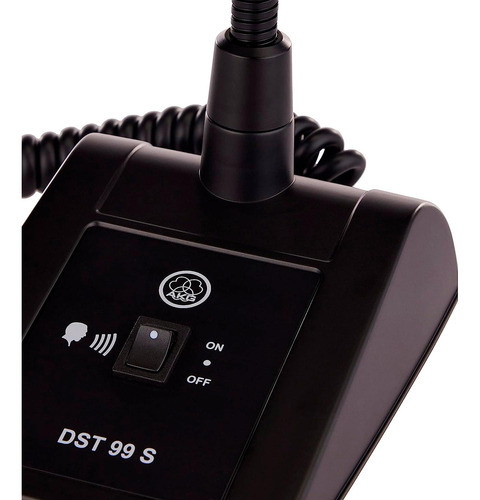 Microfone de mesa Dst99 S Akg Goose Neck, cor preta