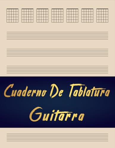 Cuaderno De Tablatura Guitarra: 7 Tabs Por Página | Cuaderno