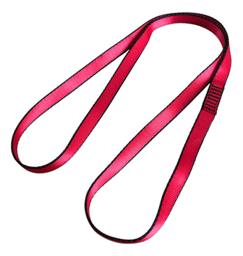 De Eslinga De Escalada, Cinturón De Nailon De 60cm Rojo