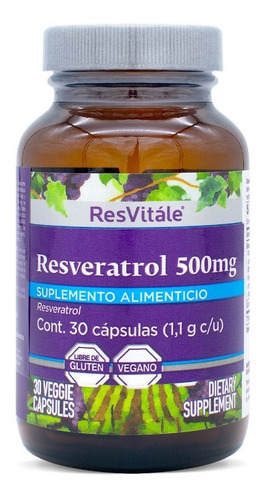 Resvitale Resveratrol 500 Mg Sin sabor