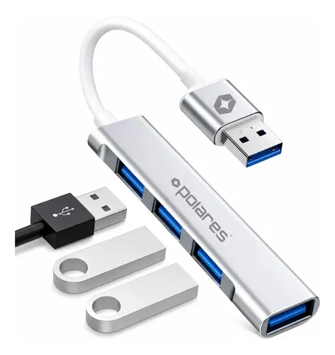 POLARES MINI Hub Usb 3.0 Polares 4 Portas Compatível Windows MacOS Linux PO90