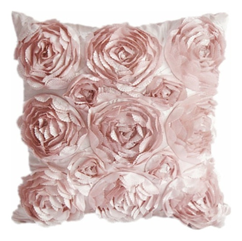 Funda De Almohada De Flores 3d Rosado