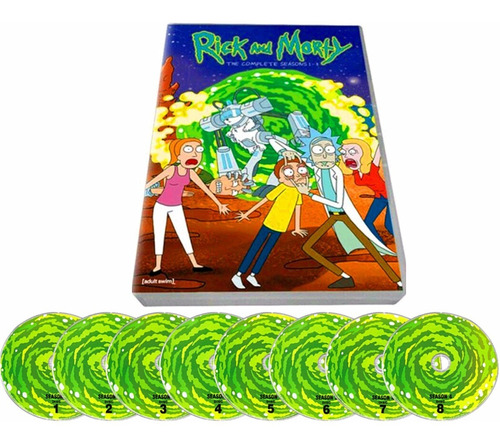 Rick And Morty Box Set Complete Seasons 1-4 ( Dvd 2020 )