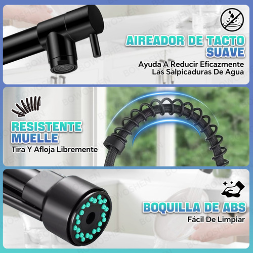 Grifo Monomando Fregadero Llave Mezcladora Tarja Cocina Flex